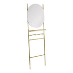 18" x 67" Noka Mirror Leaning Ladder Gold - Kate & Laurel