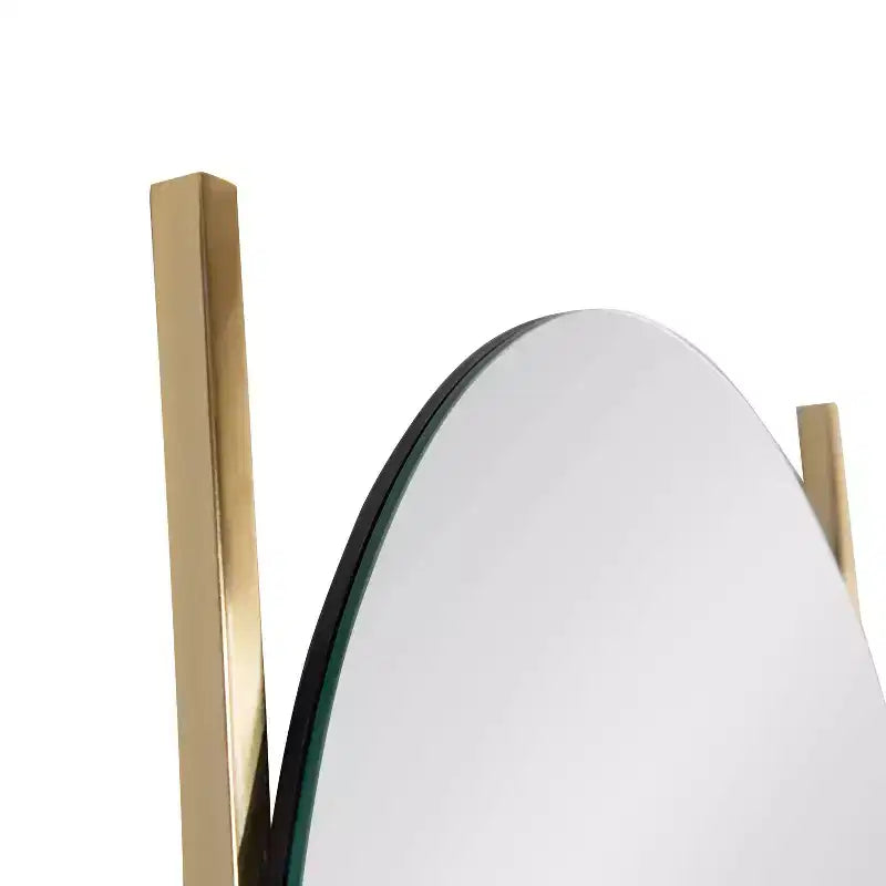 18" x 67" Noka Mirror Leaning Ladder Gold
