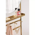 Miroir échelle inclinable Noka 45,7 x 170 cm doré