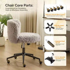 Fauteuil pivotant en velours doux Piétement bronze antique avec roulettes