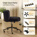 Fauteuil pivotant en velours doux Piétement bronze antique avec roulettes
