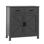 Bellemave Farmhouse Buffet Cabinet, Kitchen Storage Cabinet, Coffee barCabinet, for Kitchen, Dining Room,Living Room Cabinet, Black