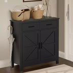 Buffet de ferme, meuble de rangement de cuisine, meuble bar à café pour cuisine, salle à manger, salon, noir