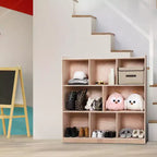 Classroom Cubbies Storage Cabinet, 8-Section Organizer with Casters for School and Home
