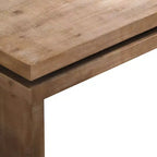 Table basse rectangulaire en bois rustique moderne avec plateau flottant, 47 po