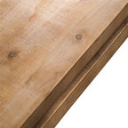 Table basse rectangulaire en bois rustique moderne avec plateau flottant, 47 po
