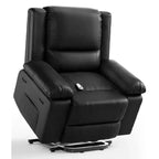 Power Lift Recliner Chair, Home Theater Seating with Lumbar Support,PU Leather Recliner Sofa Adjustable Back and Legs, Elderly Power Recliner Chair