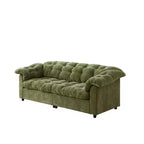 Canapé nuage moderne en chenille de 240,8 cm avec assise profonde pour salon, chambre, bureau