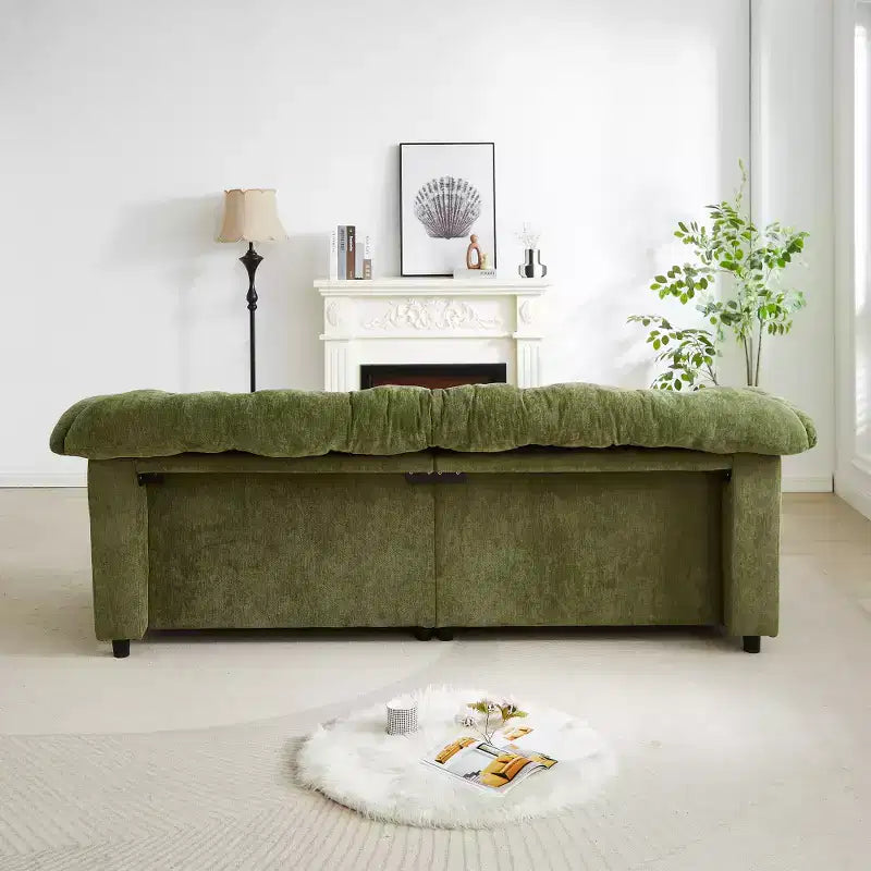 94.8" Modern Chenille Cloud Sofa with Deep Seat for Living Room, Bedroom, Office
