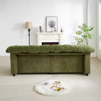 Canapé nuage moderne en chenille de 240,8 cm avec assise profonde pour salon, chambre, bureau