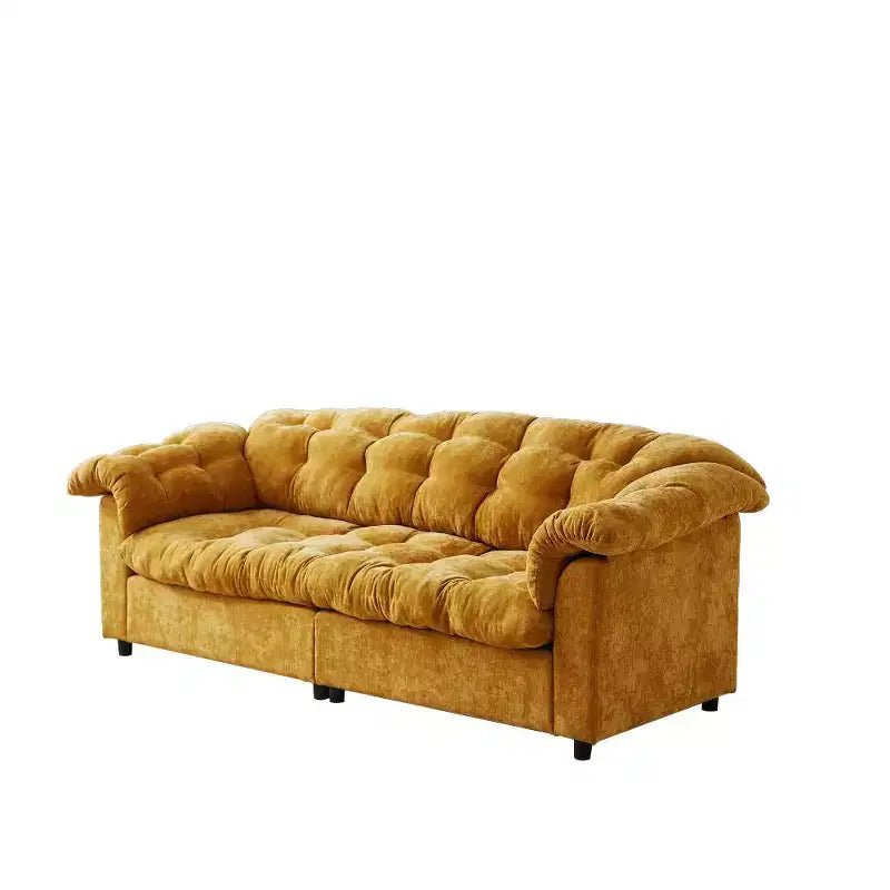 94.8" Modern Chenille Cloud Sofa with Deep Seat for Living Room, Bedroom, Office