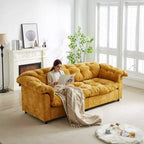 Canapé nuage moderne en chenille de 240,8 cm avec assise profonde pour salon, chambre, bureau