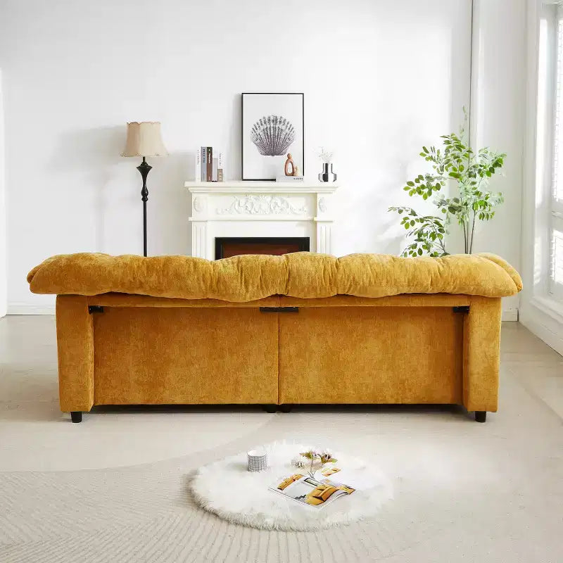 94.8" Modern Chenille Cloud Sofa with Deep Seat for Living Room, Bedroom, Office