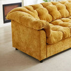 Canapé nuage moderne en chenille de 240,8 cm avec assise profonde pour salon, chambre, bureau