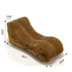 Fauteuil poire confortable, canapé de sol paresseux avec éponge de haute qualité, chaise longue douillette pour le salon