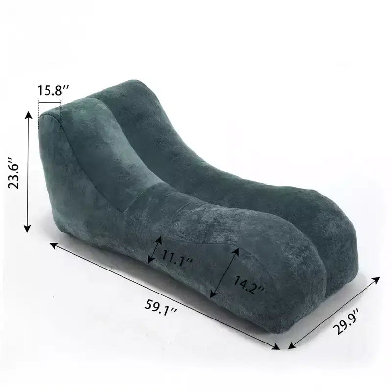 Comfy Bean Bag Chair, Lazy Floor Chair Sofa with High-Quality Sponge, Cozy Lounge Chair for Living Room