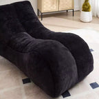 Fauteuil poire confortable, canapé de sol paresseux avec éponge de haute qualité, chaise longue douillette pour le salon