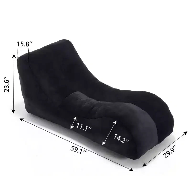 Comfy Bean Bag Chair, Lazy Floor Chair Sofa with High-Quality Sponge, Cozy Lounge Chair for Living Room