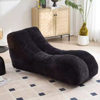 Fauteuil poire confortable, canapé de sol paresseux avec éponge de haute qualité, chaise longue douillette pour le salon