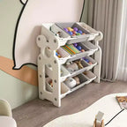 Organisateur de rangement de jouets pour enfants, étagère à 2 niveaux, 12 bacs de rangement, salle de jeux, chambre d'enfants, salle de classe