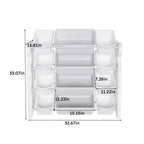 Organisateur de rangement de jouets pour enfants, étagère à 2 niveaux, 12 bacs de rangement, salle de jeux, chambre d'enfants, salle de classe