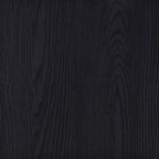 Table basse cocktail carrée en bois d'ingénierie – Noir mat avec placage façon grain de bois