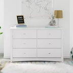 Commode double 6 tiroirs - Rangement chambre enfant
