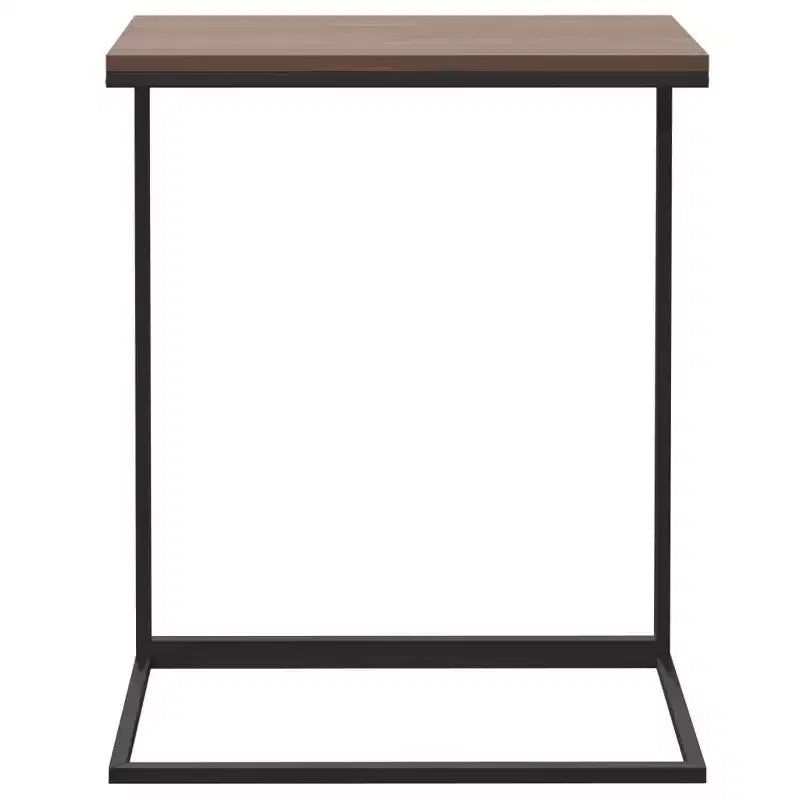 Side Table Engineered Wood, Iron Medium Rollable