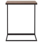 Table d'appoint Bois d'ingénierie, Fer Moyenne Roulable