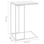 Table d'appoint Bois d'ingénierie, Fer Moyenne Roulable