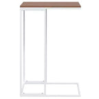 Table d'appoint Bois d'ingénierie, Fer Moyenne Roulable