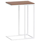 Table d'appoint Bois d'ingénierie, Fer Moyenne Roulable