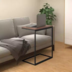 Table d'appoint Bois d'ingénierie, Fer Moyenne Roulable