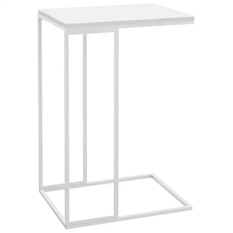 Side Table Engineered Wood, Iron Medium Rollable